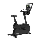 Bicicleta Vertical Atmos de Life Fitness diseñada para hoteles y torres.