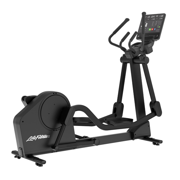 Eliptica comercial Atmos de Life Fitness diseñada para hoteles y torres.