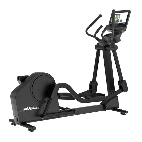 Eliptica comercial Atmos de Life Fitness diseñada para hoteles y torres.